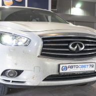 Замена штатных линз в фарах Infiniti JX35