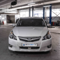 Subaru Legacy - Переделка фар в рестайлинг: замена масок фар