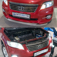 Toyota Rav4 замена линз на светодиодные BI-LED