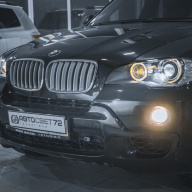 BMW X5 E70 - замена штатных ксеноновых линз на bi-led с сохранением функций AFS.