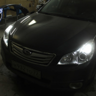 Subaru Outback B14 замена линз в фарах