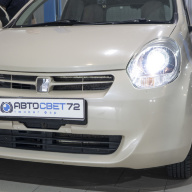 Установка линз в фары Toyota Passo