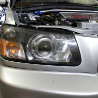 Subaru Forester SF установка линз