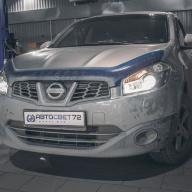 Не хватает ближнего света фар Nissan Qashqai. Замена линз на BI-LED