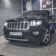 Улучшение света фар Jeep Grand Cherokee. Замена линз на bi-led.