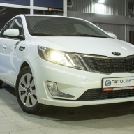 Установка светодиодных Bi-Led линз в рефлекторные фары Kia Rio III