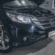 Замена линз в фарах Honda CR-V на светодиодные билед линзы