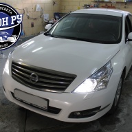 Nissan Teana J32 установка линз