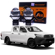 Toyota Hilux - улучшение света фар. Установка BI-LED линз AOZOOM A10