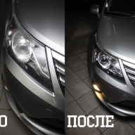 Toyota Avensis замена линз на Aozoom A3+ Bi-Led