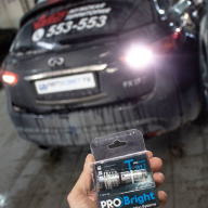 Infinity FX37 - установили светодиодные модули в задний ход ProBright RL TAU.