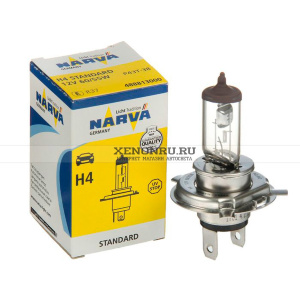 Галогенная лампа Narva H4 Standard 12v 60/55w P43T-38 488813000 