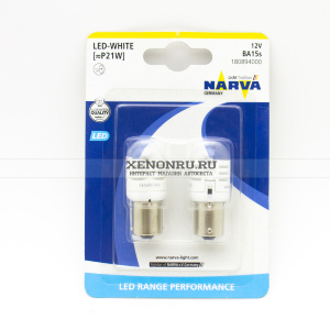 Лампы светодиодные P21W Narva LED WHITE 12V 180894000 