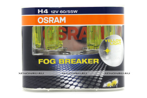 Галогеновые лампы H4 OSRAM Fog Breaker 62193FBR-HCB Галогеновые лампы H4 OSRAM Fog Breaker 62193FBR-HCB